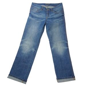 LL Bean Signature Blue Straight Leg Jeans Womens 8P Medium Wash Denim Classic